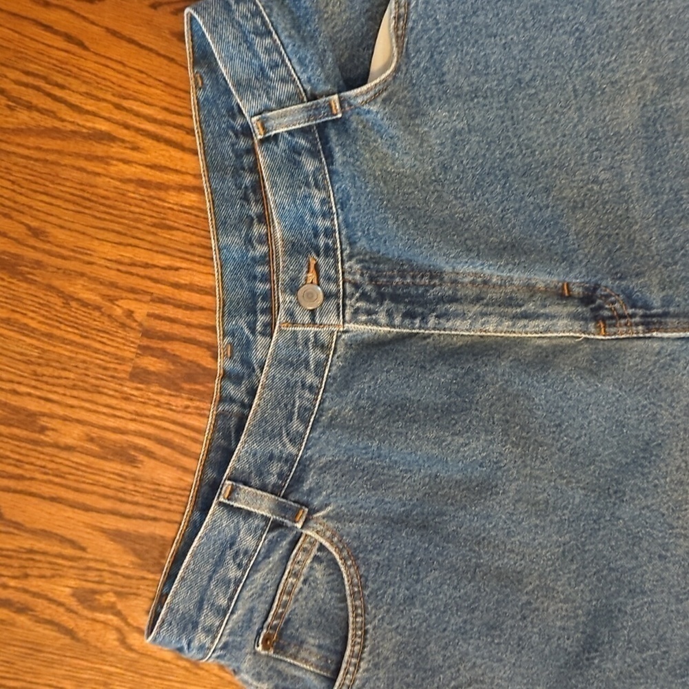 Vtg 80s / 90s Gitano high rise tapered cotton blue denim jeans. W 34" L 32" - Picture 7 of 11